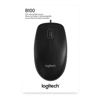 Мышь LOGITECH B100, 800dpi black USB 910-003357